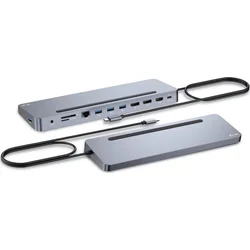 i-tec USB-C Metal Ergonomic 3x 4K Display Docking Station