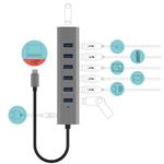 i-tec USB-C nabíjací kovový HUB so 7 portami