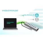 i-tec USB-C nabíjací kovový HUB so 7 portami