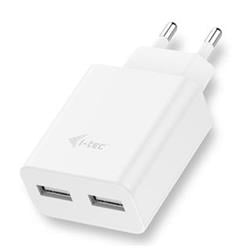 i-tec USB Power Charger 2 Port 2.4A White