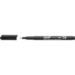 ICO Permanentný popisovač, OHP, F, čierny, 0,5 mm