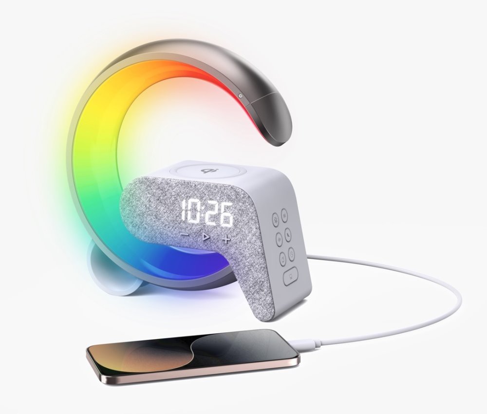 IMMAX LED relaxační lampička FLAMINGO stříbrná