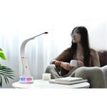 IMMAX LED stolní lampička CORELLA bílá + zlaté prvky