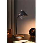 IMMAX LED stolní lampička FINCH hnědá + zlaté prvky