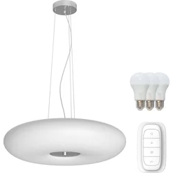 Immax NEO FUENTE závesné svietidlo biele sklo 60cm vrátane Smart zdroj 3xE27 RGBW Zigbee 3.0 07060L