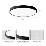 IMMAX NEO LITE SEMPLICI SMART stropné svietidlo 50cm 48W 3468 lm, s podporou BEACON, Wi-Fi, TUYA, čierne