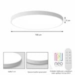 IMMAX NEO LITE SEMPLICI SMART stropné svietidlo, BEACON, 100cm, 128W, 9088lm, biele, Wi-Fi, TUYA
