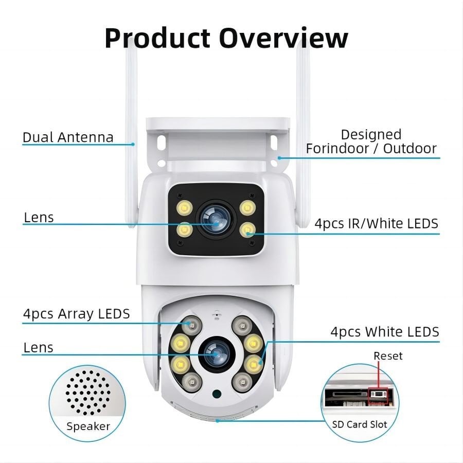 IMMAX NEO LITE SMART Security venkovní kamera DOUBLE
