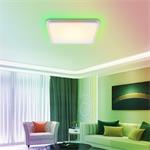 IMMAX NEO LITE TUDO SMART stropné svietidlo s RGB podsvietením 40x40cm, 50W Wi-Fi biela, TUYA