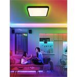 IMMAX NEO LITE TUDO SMART stropné svietidlo s RGB podsvietením 40x40cm, 50W Wi-Fi čierna, TUYA