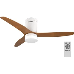 IMMAX NEO LITE VENTO SMART stropní svítidlo s ventilátorem 18W TUYA Wi-Fi hnědo-bílé