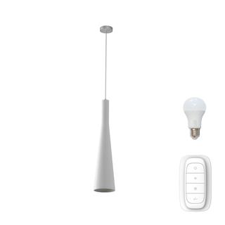 Immax NEO TROMPETA závesné svietidlo biele sklo vrátane Smart zdroj E27 RGBW Zigbee 3.0 07052L