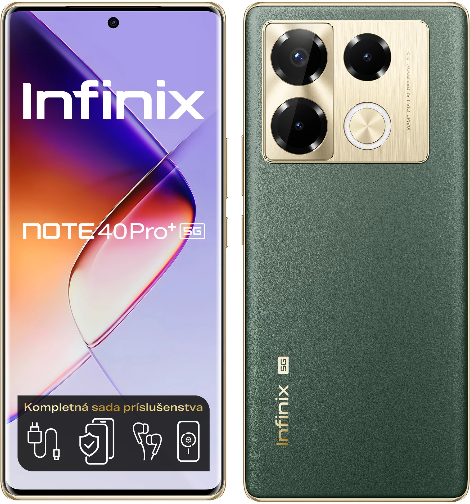 Infinix Note 40 Pro+ 5G 12+256GB Vintage Green