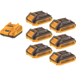 Ingco FBCLI2062 Set nabíječka + 6ks baterie 2,0A pro Li-ion baterie 20V