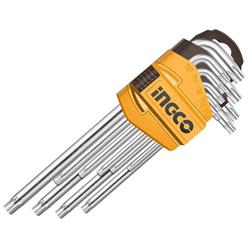 Ingco HHK13091 Torx kľúč CrV T10-T50 9ks KLC