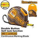 Ingco HSMT08031E Samosvorný meter 3mx16mm