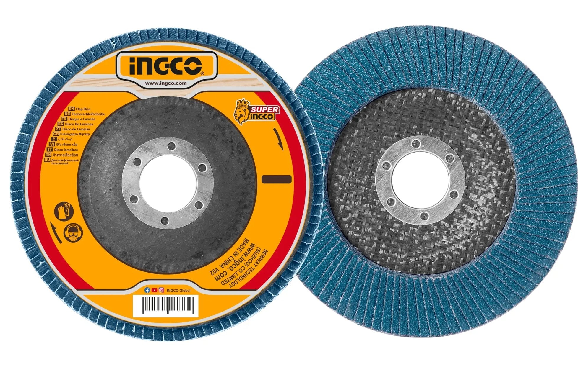 INGCO Kotouč lamelový P80 125 x 22,2 mm