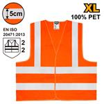 Ingco RV02C Reflexná vesta oranžová XL