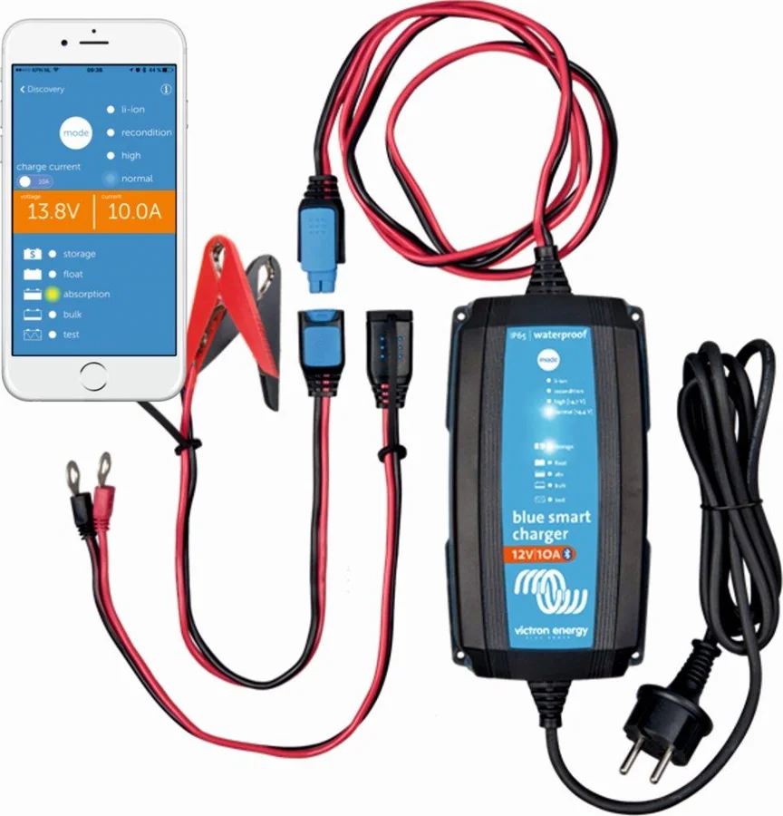 Inteligentná nabíjačka batérií BlueSmart 12V/5A IP65+DC konektor