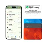 Inteligentná sledovacia karta FIXED Tag Card s podporou funkcie Find My, bezdrôtové nabíjanie, čierna