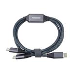 Inteligentný rýchlonabíjací kábel PremiumCord USB-C 1 m