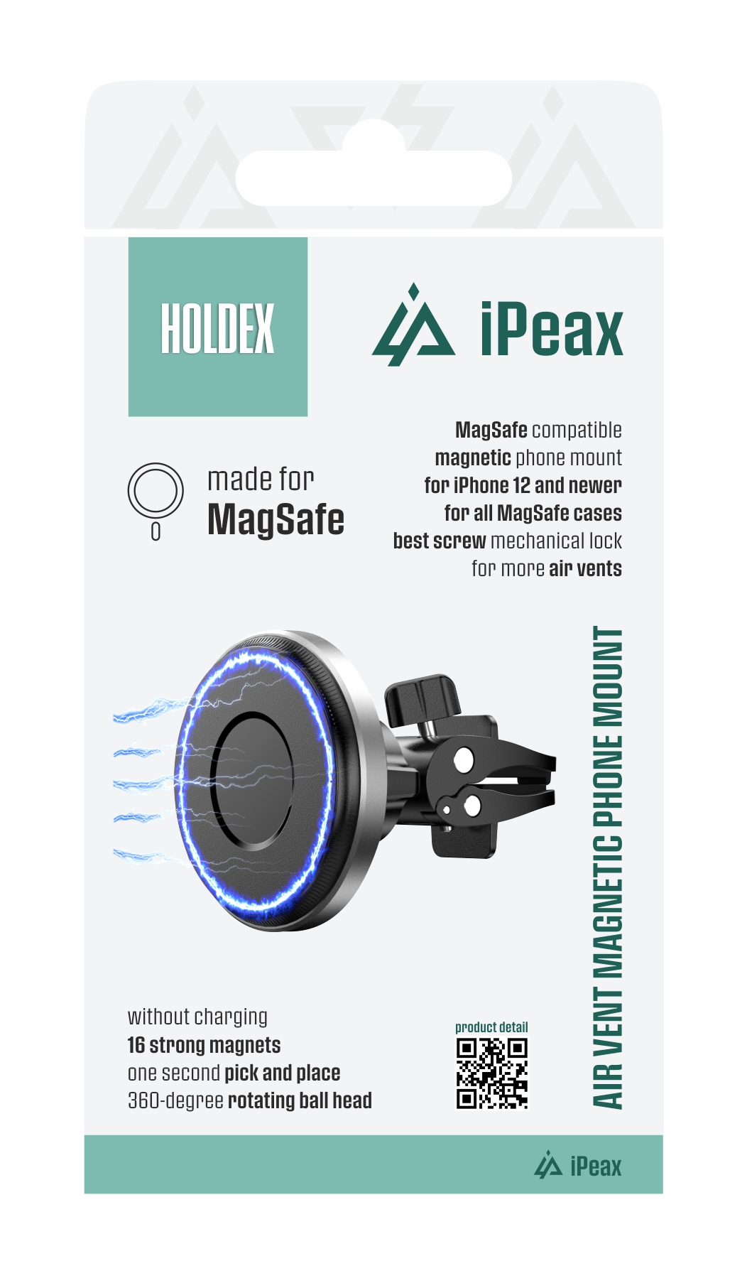 iPEAX držák do auta Holdex, černý