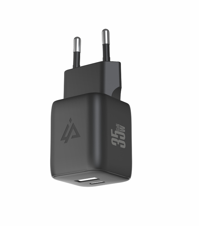 iPEAX GaN síťová nabíječka 35 W (USB-C + USB-A), černá