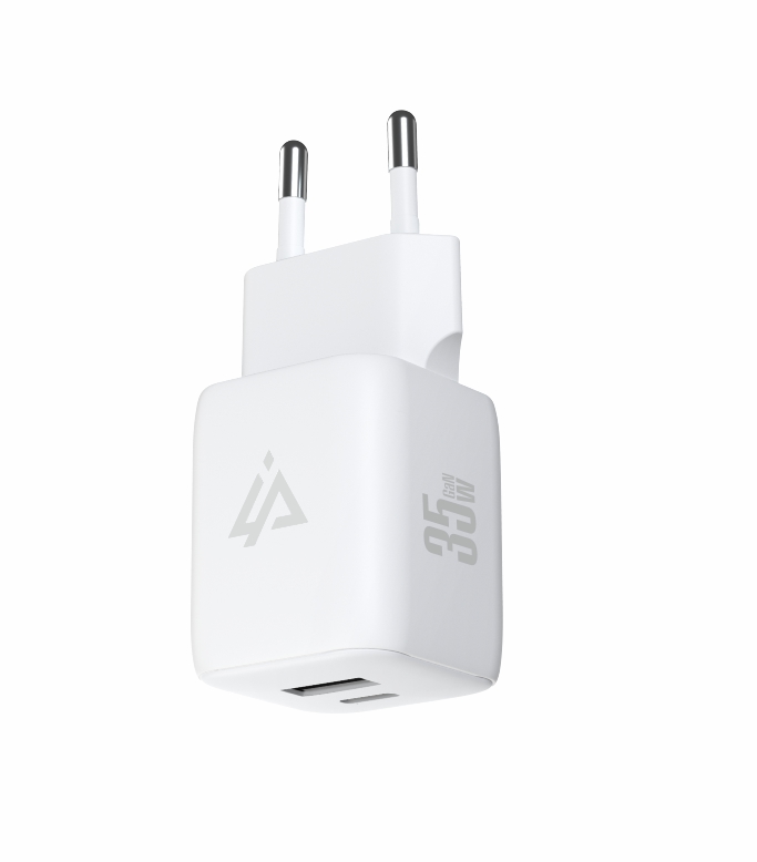 iPEAX GaN SÍŤOVÁ NABÍJEČKA 35W (USB-C + USB-A) BÍLÁ