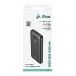 iPEAX POWER BANK 10000 mAh, 10,5 W, 2x USB-A ČIERNA