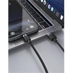 iPEAX textilní kabel USB-A / Lightning 1,5 m, USB 2.0, černý