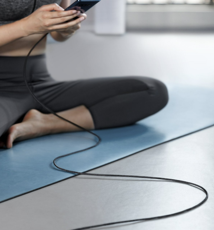 iPEAX textilní kabel USB-A / Lightning 1 m, USB 2.0, černý