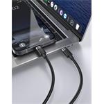 iPEAX textilní kabel USB-C / USB-C 1,5 m, USB 2.0, černý