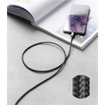 iPEAX TEXTILNÍ KABEL USB-C / USB-C 1M, USB 2.0 ČERNÝ