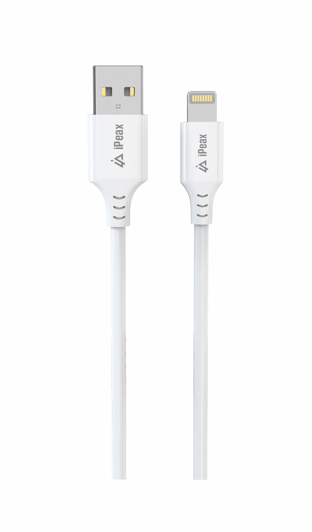 iPEAX TPU kabel USB-A / Lightning 1,5 m, USB 2.0, bílý
