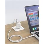 iPEAX TPU KABEL USB-C / USB-C 1,5M, 5A, 100W BÍLÝ