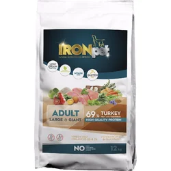 IRONpet Dog Adult Large & Giant Turkey (Krocan) 12kg granule pro psy