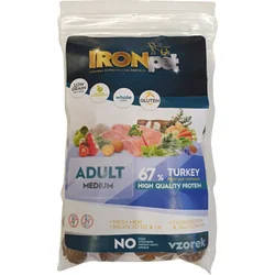 IRONpet Dog Adult Medium Turkey (Krocan) 100g vzorek granule pro psy