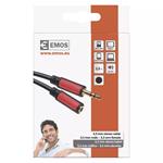 JACK kábel 3,5 mm stereo, vidlica - 3,5 mm zásuvka 2,5 m