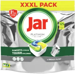 Jar kapsle na nádobí Platinum Yellow 125ks