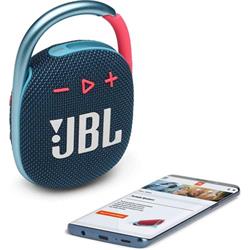JBL Clip 4 Blue/Coral JBL CLIP4BLUP - Reproduktory