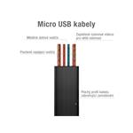 Kábel AVACOM MIC-40K USB na Micro USB, 40 cm, čierny