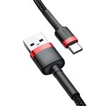 Kábel Baseus Cafule USB-C 2A 2 m (červeno-čierny)