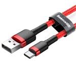 Kábel Baseus Cafule USB-C 2A 2 m (červený)