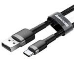 Kábel Baseus Cafule USB-C 2A 2 m (sivo-čierny)