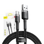Kábel Baseus Cafule USB-C 3A 0,5 m (sivo-čierny)