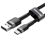 Kábel Baseus Cafule USB-C 3A 1m (sivo-čierny)