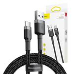 Kábel Baseus Cafule USB-C 3A 1m (sivo-čierny)
