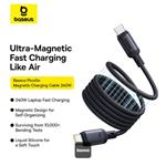 Kabel Baseus PicoGo magnetic USB-C/USB-C 1m 240W černý