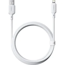 Kábel Baseus Silky USB/Lightning 1m 2,4A biely