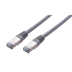 Kabel C-TECH patch cord Cat5e, FTP, šedý, 3m